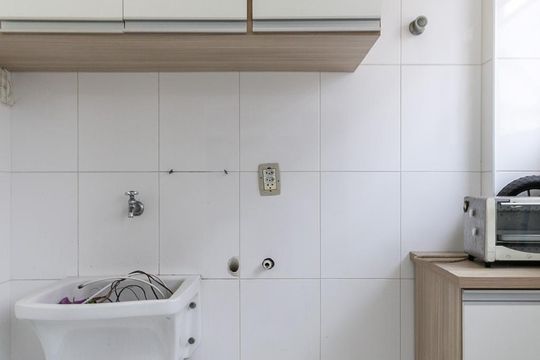 Lavanderia de apartamento para alugar com 2 quartos, 55m² em Gonzaga, Santos