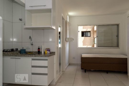 Sala/Quarto de kitnet/studio para alugar com 1 quarto, 24m² em Vila Clementino, São Paulo