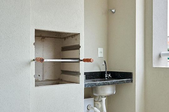 Churrasqueira de apartamento para alugar com 2 quartos, 53m² em Vila Tibiriçá, Santo André