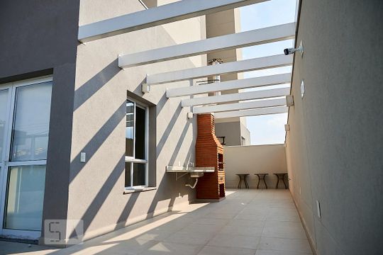 Área comum - Churrasqueira de apartamento para alugar com 2 quartos, 53m² em Vila Tibiriçá, Santo André