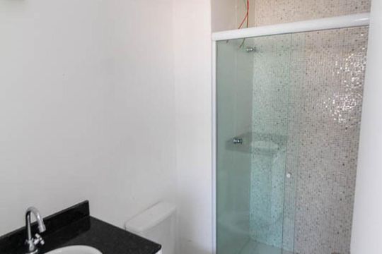 Banheiro de apartamento para alugar com 1 quarto, 33m² em Chácara Santo Antônio (zona Leste), São Paulo