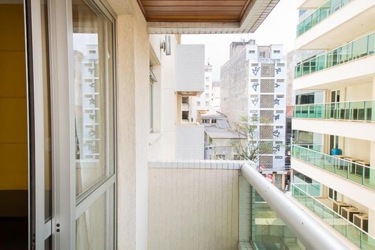 Varanda da Sala de apartamento à venda com 1 quarto, 45m² em Liberdade, São Paulo