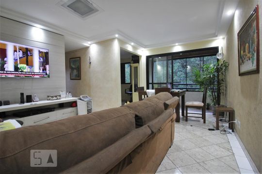 Sala de apartamento para alugar com 1 quarto, 70m² em Vila Andrade, São Paulo