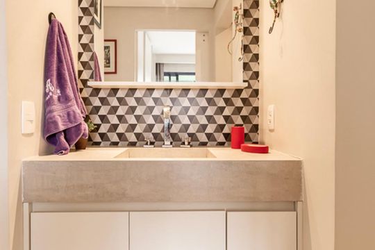 Cozinha de apartamento para alugar com 1 quarto, 50m² em Bela Vista, São Paulo