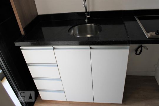 Cozinha - armários de kitnet/studio para alugar com 1 quarto, 12m² em Campos Elíseos, São Paulo