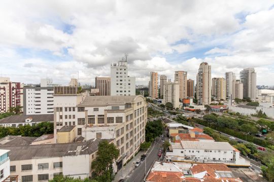 Vista do Quarto de apartamento para alugar com 1 quarto, 50m² em Vila Mariana, São Paulo