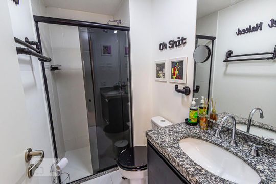 Banheiro de apartamento para alugar com 1 quarto, 38m² em Campos Elíseos, São Paulo