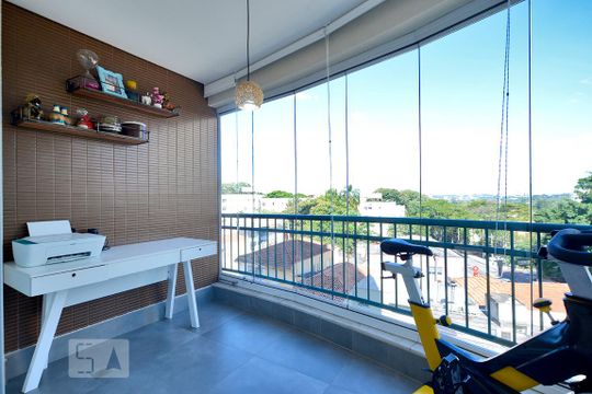 Varanda da Sala de apartamento à venda com 2 quartos, 98m² em Alto de Pinheiros, São Paulo