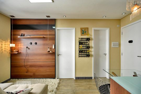 Sala de apartamento à venda com 1 quarto, 34m² em Barra Funda, São Paulo
