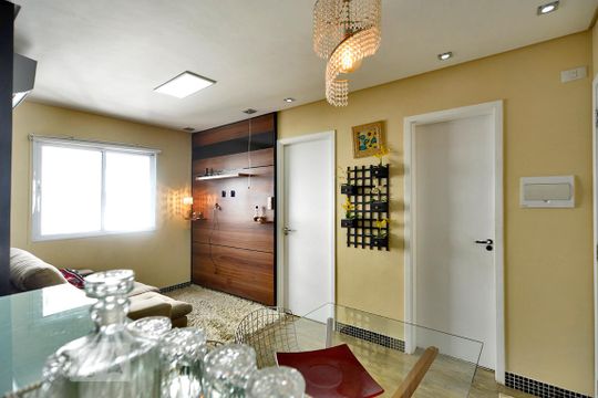 Sala de apartamento à venda com 1 quarto, 34m² em Barra Funda, São Paulo