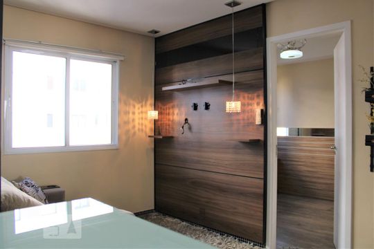 Detalhe - Sala de apartamento à venda com 1 quarto, 34m² em Barra Funda, São Paulo