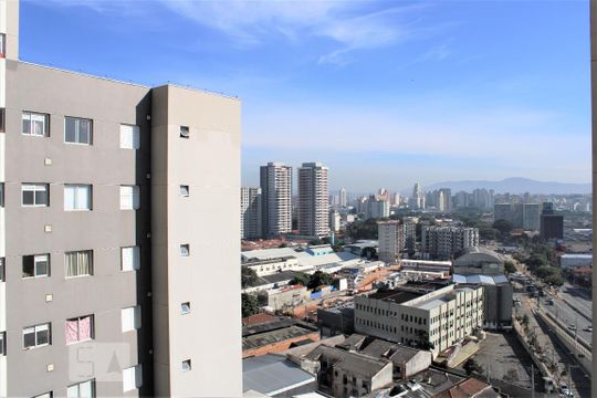 Vista da Sala de apartamento à venda com 1 quarto, 34m² em Barra Funda, São Paulo