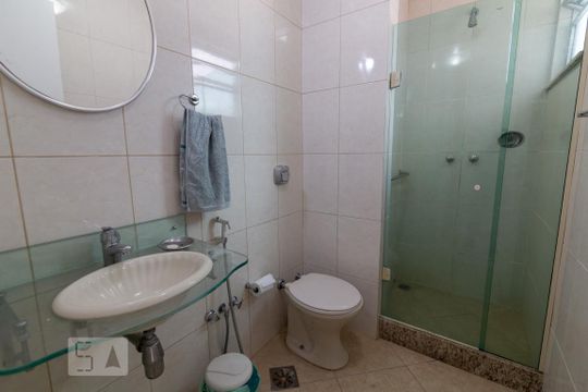 Banheiro da Suíte de apartamento à venda com 3 quartos, 100m² em Maracanã, Rio de Janeiro