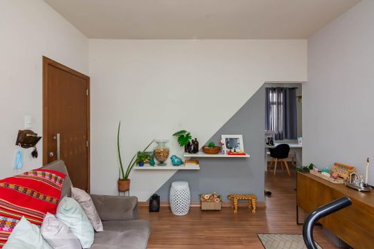 Sala 1 de apartamento para alugar com 3 quartos, 78m² em Cruzeiro, Belo Horizonte