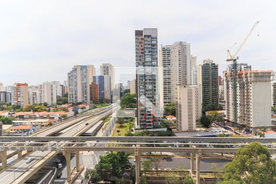 Vista de apartamento para alugar com 1 quarto, 36m² em Brooklin Paulista, São Paulo