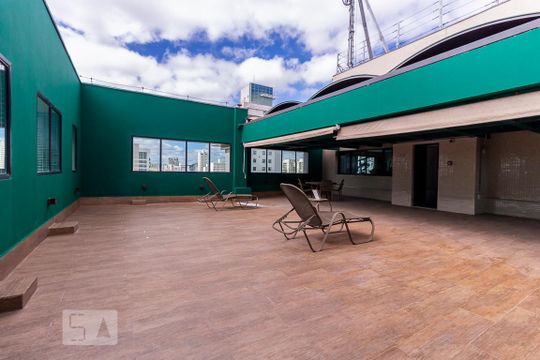 Área comum de kitnet/studio para alugar com 1 quarto, 30m² em Chácara Santo Antônio (zona Sul), São Paulo