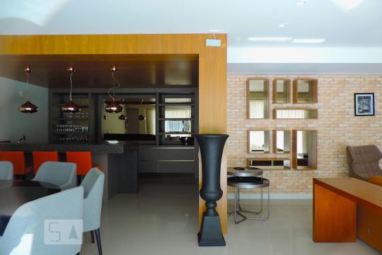Area Comum - Wine Bar de apartamento para alugar com 2 quartos, 65m² em Campeche, Florianópolis