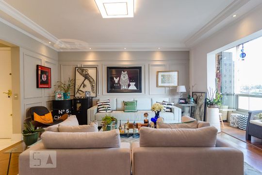 Sala de apartamento à venda com 4 quartos, 220m² em Vila Mascote, São Paulo