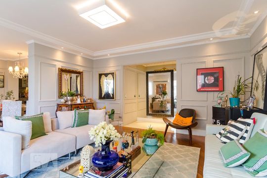 Sala de apartamento à venda com 4 quartos, 220m² em Vila Mascote, São Paulo