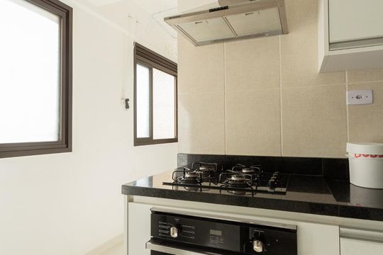 Cozinha de apartamento à venda com 3 quartos, 112m² em Chácara Agrindus, Taboão da Serra