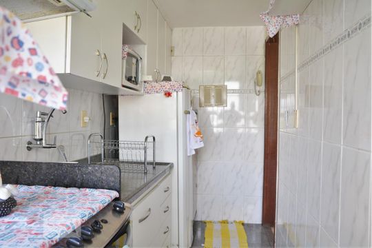 Cozinha de apartamento à venda com 3 quartos, 67m² em Pechincha, Rio de Janeiro