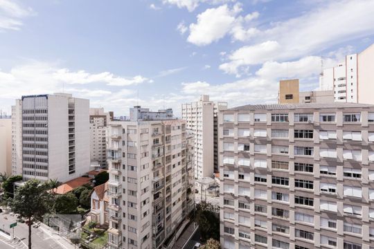 Vista de apartamento à venda com 2 quartos, 56m² em Bela Vista, São Paulo