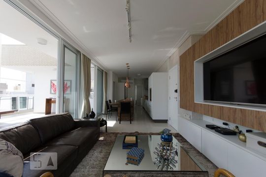 Sala de apartamento para alugar com 3 quartos, 220m² em Jurerê Internacional, Florianópolis