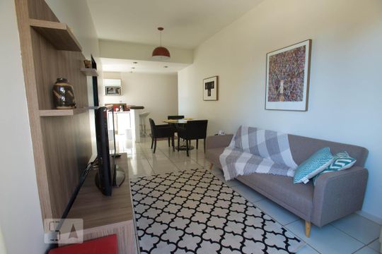 Sala de apartamento para alugar com 1 quarto, 55m² em Centro, Ribeirão Preto
