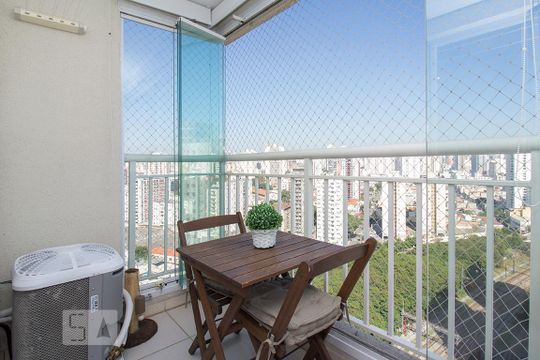 Varanda da Sala de apartamento para alugar com 2 quartos, 57m² em Barra Funda, São Paulo