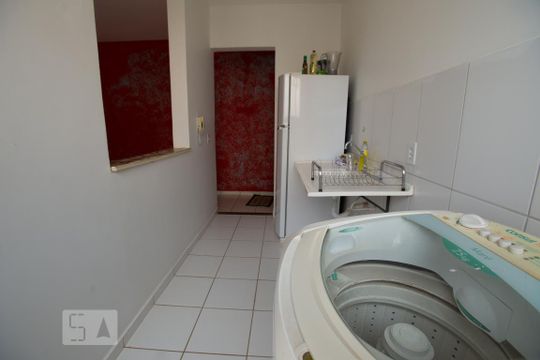 Cozinha e Lavanderia de apartamento para alugar com 2 quartos, 48m² em Parque dos Lagos, Ribeirão Preto