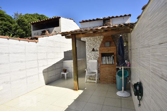 Churrasqueira da Cobertura de casa de condomínio à venda com 2 quartos, 180m² em Taquara, Rio de Janeiro