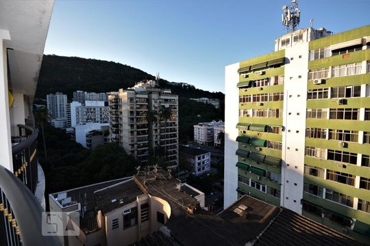 Vista do Quarto de apartamento à venda com 1 quarto, 100m² em Laranjeiras, Rio de Janeiro
