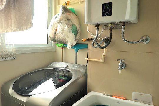 Área de Serviço de apartamento para alugar com 2 quartos, 47m² em Parque João Ramalho, Santo André