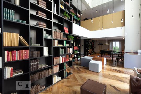 Hall social de apartamento para alugar com 1 quarto, 49m² em Jardim Paulistano, São Paulo