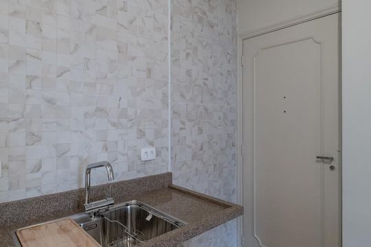 Cozinha - Detalhe pia de apartamento para alugar com 1 quarto, 85m² em Cerqueira César, São Paulo