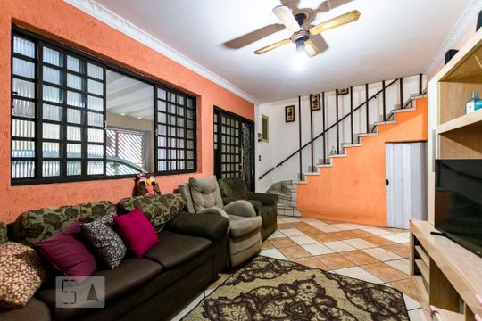 1o. Andar - Sala de casa à venda com 3 quartos, 100m² em Jardim da Glória, São Paulo