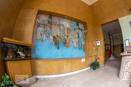 Hall de entrada de apartamento para alugar com 1 quarto, 40m² em Bela Vista, São Paulo