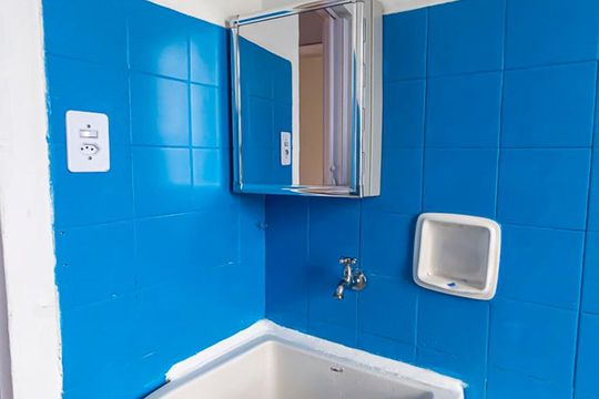Banheiro de apartamento para alugar com 1 quarto, 40m² em Bela Vista, São Paulo
