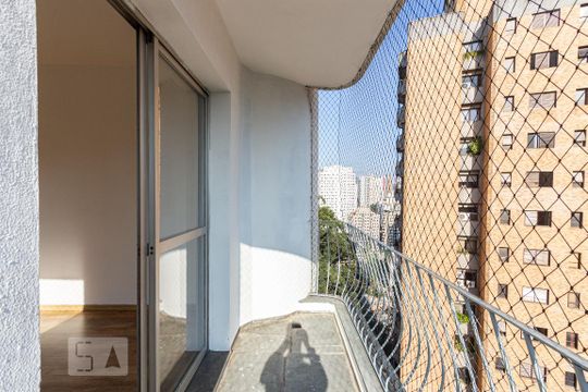 Varanda da Sala de apartamento para alugar com 3 quartos, 80m² em Vila Andrade, São Paulo