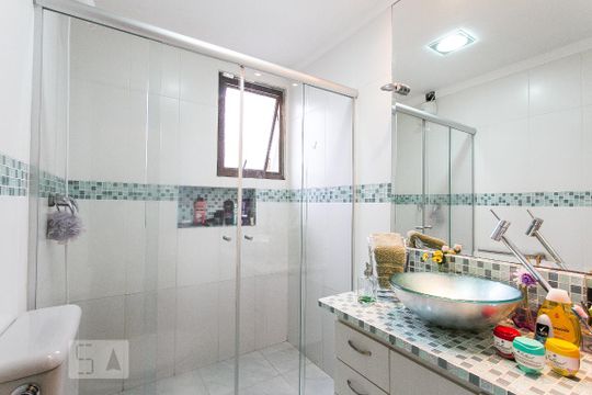 Banheiro da Suíte de apartamento à venda com 3 quartos, 84m² em Vila Regente Feijó, São Paulo