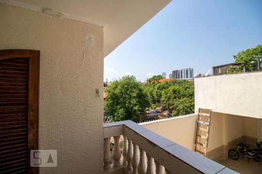 Varanda do Quarto 1 - Suíte de casa à venda com 3 quartos, 151m² em Vila Alvinopolis, São Bernardo do Campo