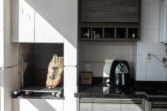 Varanda Sala Gourmet de apartamento à venda com 2 quartos, 60m² em Vila Prudente, São Paulo