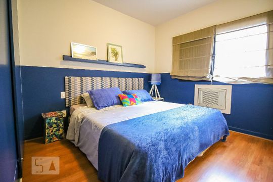 Suíte  de apartamento à venda com 1 quarto, 45m² em Brooklin Paulista, São Paulo