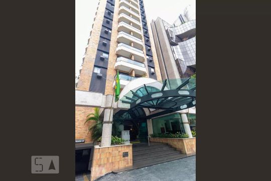 Fachada de apartamento à venda com 1 quarto, 45m² em Brooklin Paulista, São Paulo