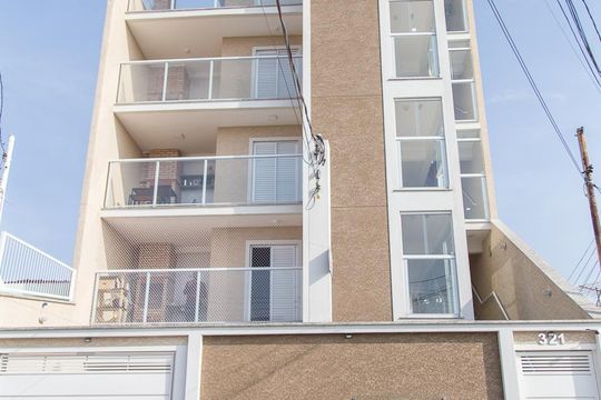 Fachada de apartamento para alugar com 2 quartos, 45m² em Chácara Mafalda, São Paulo