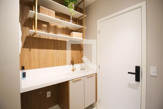 Área de Serviço de kitnet/studio à venda com 1 quarto, 27m² em Vila Olímpia, São Paulo