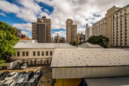 Vista da Varanda de apartamento à venda com 3 quartos, 80m² em Cambuí, Campinas