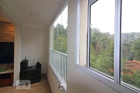 Varanda da Sala de apartamento para alugar com 2 quartos, 53m² em Jardim Colibri, Cotia