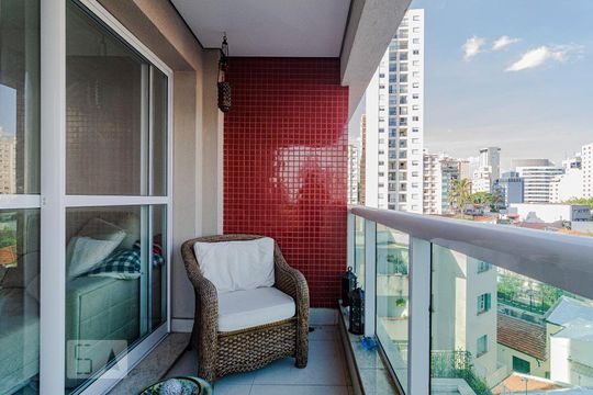 Varanda de apartamento para alugar com 1 quarto, 39m² em Pinheiros, São Paulo