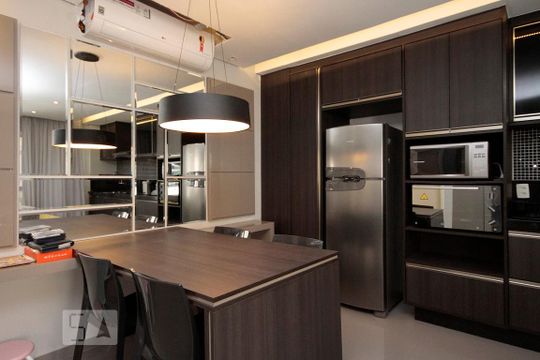 Cozinha de kitnet/studio para alugar com 1 quarto, 65m² em Centro, São Paulo